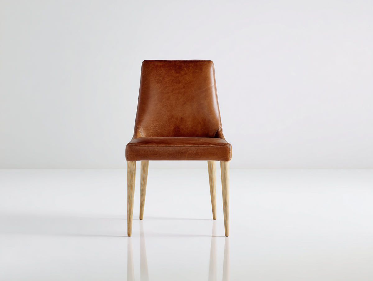 Sillas de comedor - estructura de madera 47 x 56 x 88 cm - marrón-madera natural - diseño moderno con asiento y respaldo tapizados
