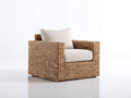 Sillones de ratán 95x85x75 cm - marrón natural - estilo artesanal para exterior